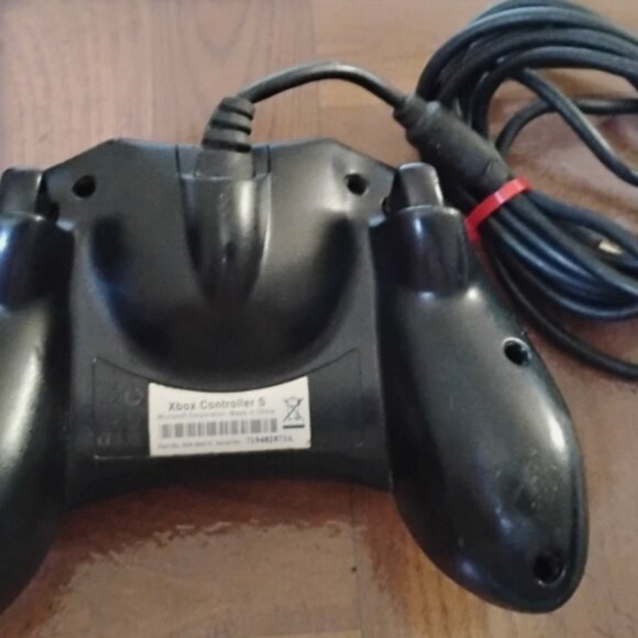 Xbox Original Oem Black S Type Controller NO Breakaway Cable - Picture 3 of 3